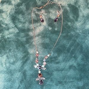 Necklace with matching earrings